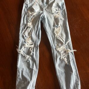 Cello Distressed Light Gray Skinny Jeans